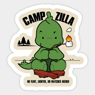 Camp Godzilla Sticker